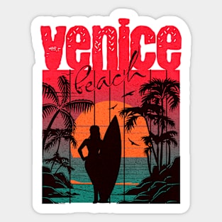 Venice Beach Retro Summer Sticker